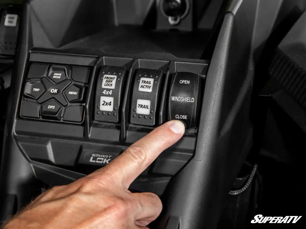 CAN-AM MAVERICK X3 MAXDRIVE POWER FLIP WINDSHIELD