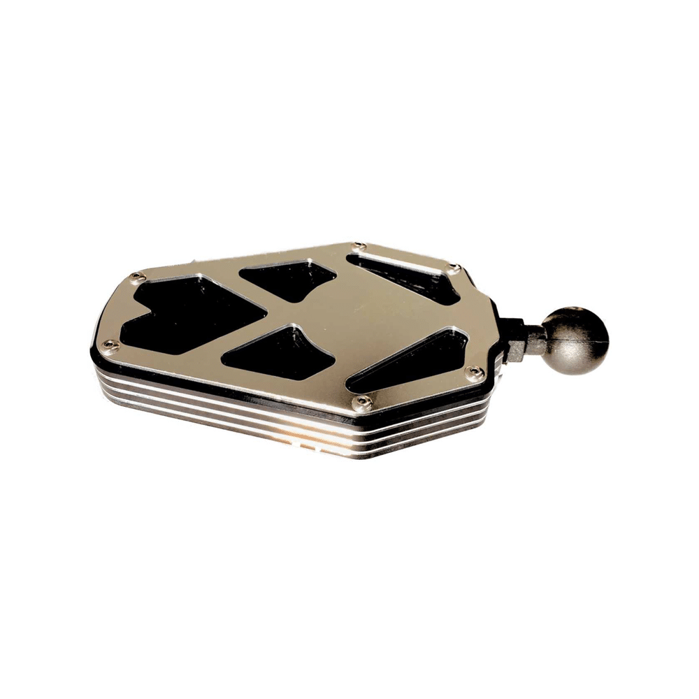 BILLET ALUMINUM SIDE MIRROR AJK Offroad 2.00" RAW ALUMINUM