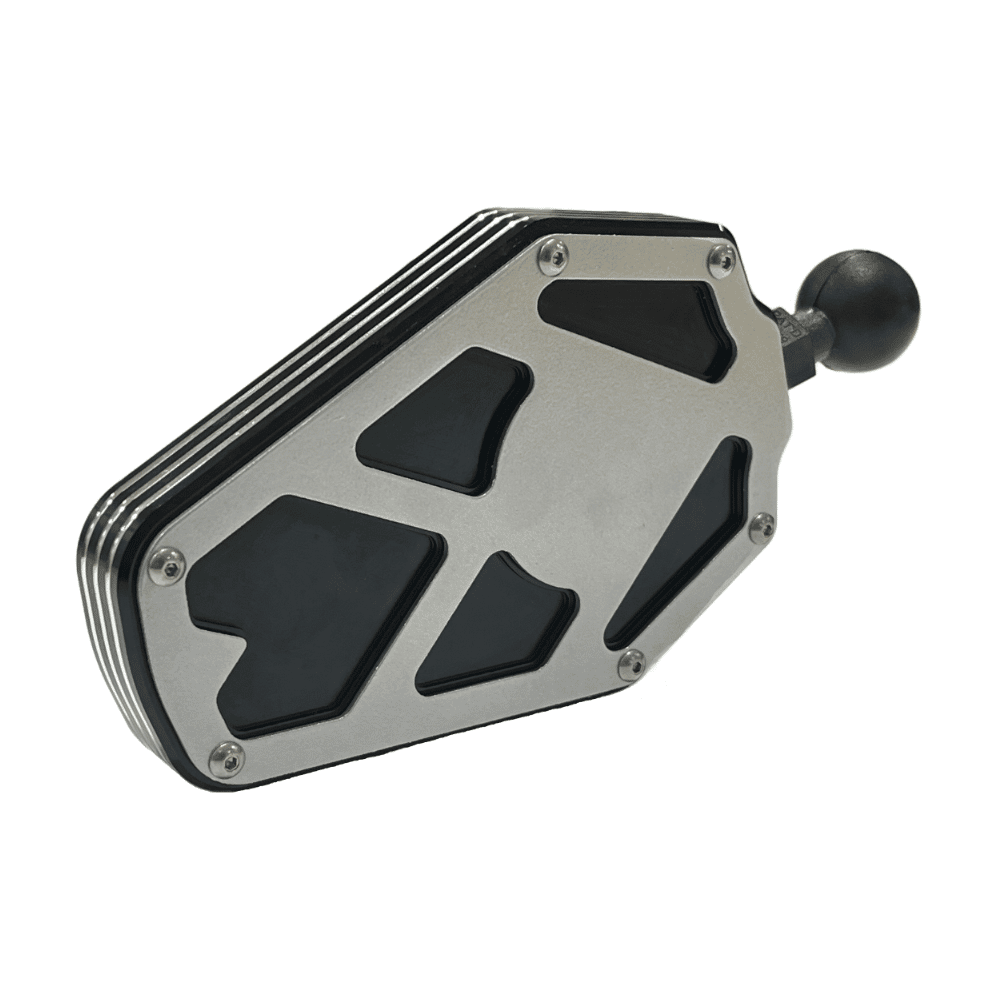 BILLET ALUMINUM SIDE MIRROR AJK Offroad 2.00" SILVER