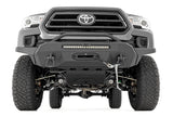 Front Bumper High Clearance Hybrid with 9500 Lb Pro Series Winch Synthetic Rope and 20 LED Light Bar 16-22 Toyota Tacoma Rough Country