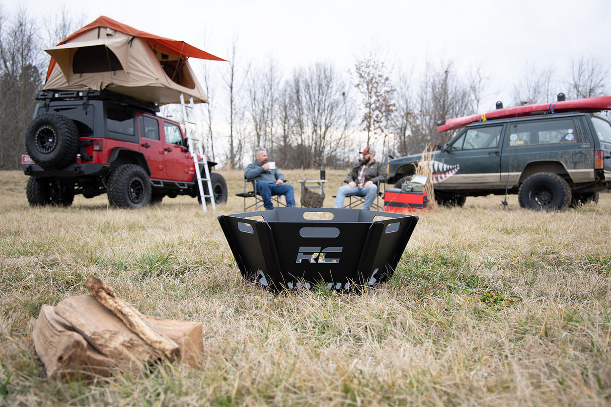 Overland Collapsible Fire Pit w/Carry Bag Rough Country