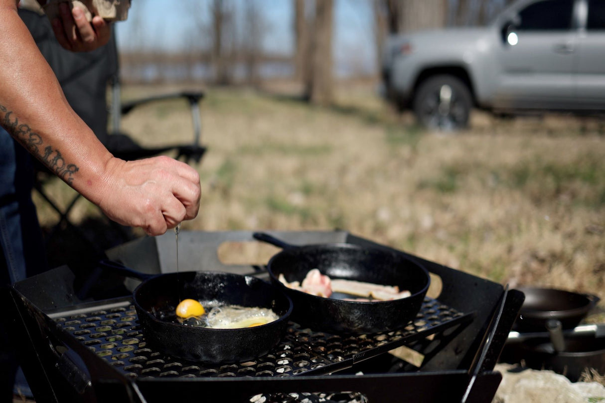 Overland Collapsible Fire Pit Stainless Steel Grill Grate Rough Country