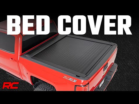 Retractable Bed Cover 5 Foot 7 Inch Bed Toyota Tundra (2022-2023) Rough Country