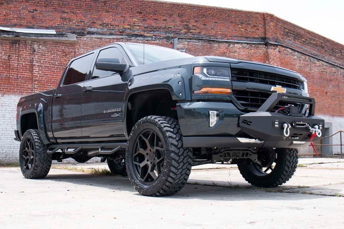 Front Adjustable Vertex Coilovers 07-18 Silverado/Sierra 1500 for 6.25-7.5 Inch Lifts Rough Country