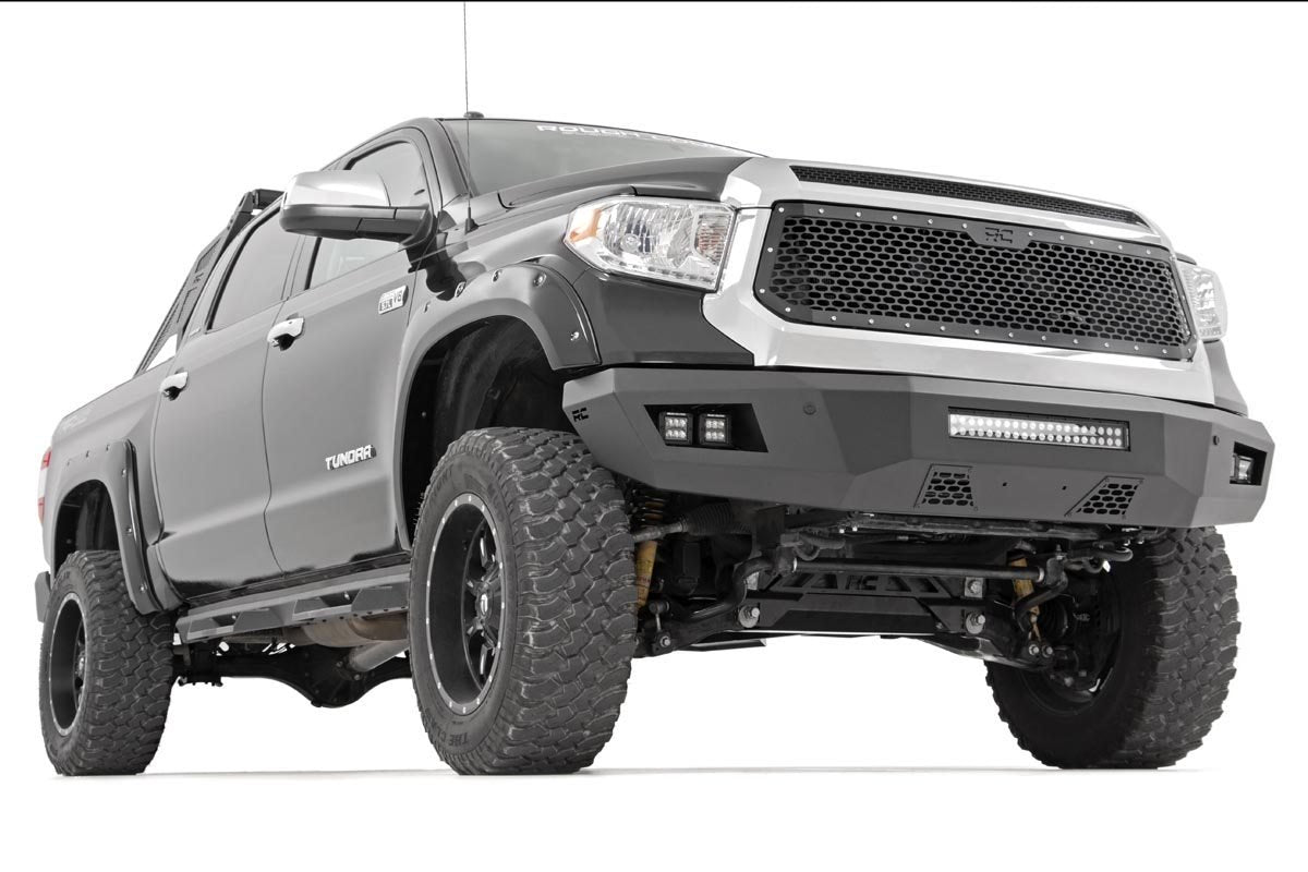 Tundra Mesh Grille 14-17 Tundra Corrosion Resistant Black Powdercoat Stainless Steel Hardware Rough Country