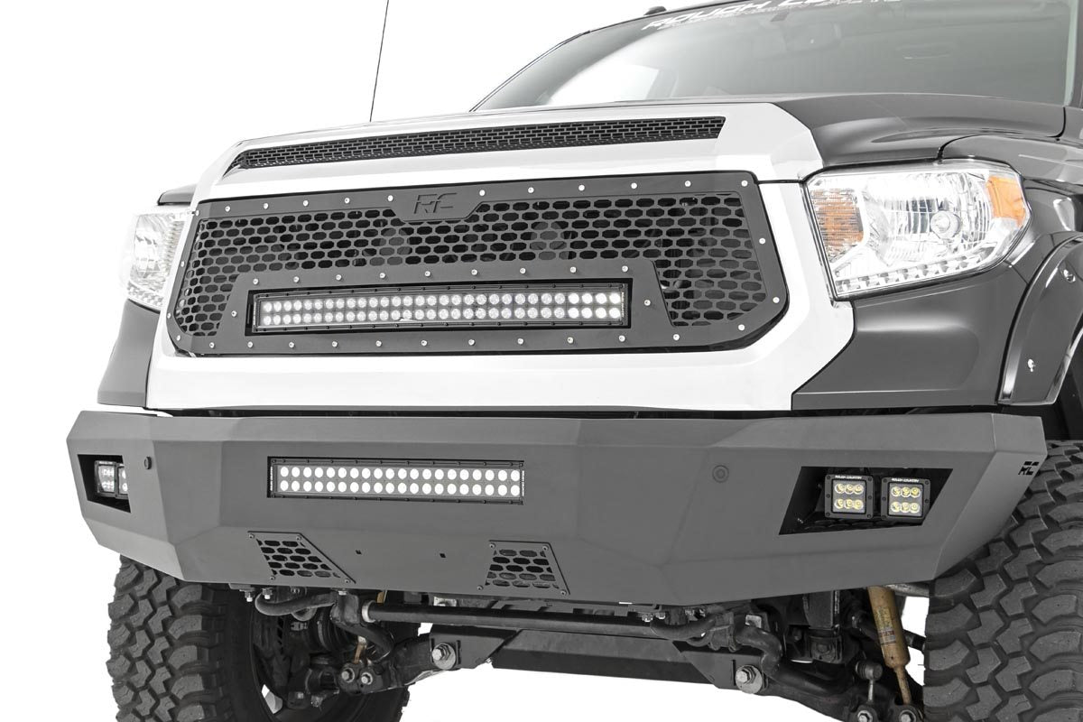 Toyota Mesh Grille w/30 Inch Dual Row Black Series LED 14-17 Tundra Rough Country