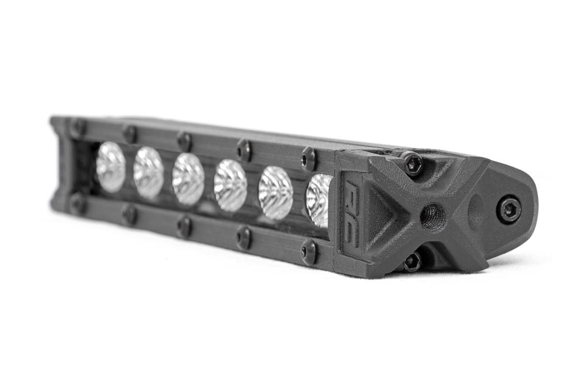 6-inch Slimline Cree LED Light Bars Pair Black Series Rough Country