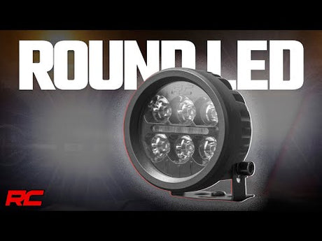 Black Series Round LED Light Pair 3.5 Inch Amber DRL Rough Country