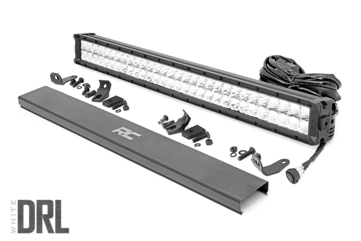 30-inch Cree LED Light Bar Dual Row Chrome Series w/ Cool White DRL Rough Country