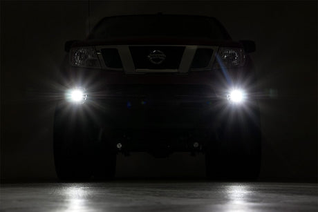 Nissan LED Fog Light Kit Black Series 05-19 Frontier Rough Country