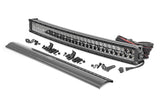 30 Inch Curved CREE LED Light Bar Dual Row Black Series w/Cool White DRL Rough Country