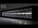 50 Inch LED Light Bar Curved Dual Row Chrome Series with White DRL Rough Country