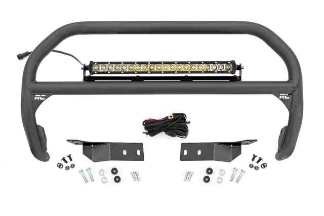 Nudge Bar 20 Inch Chrome Series Single Row LED 07-21 Toyota Tundra Rough Country