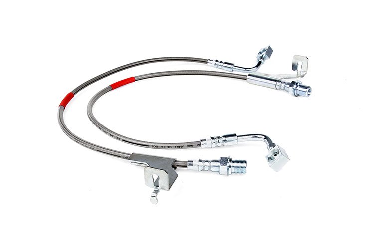 Extended Front Stainless Steel Brake Lines 87 PU/87-91 SUV Rough Country