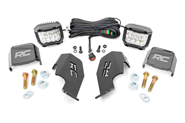 Honda Dual LED Cube Kit (19-20 Talon 3 Inch Wide Angle) Rough Country