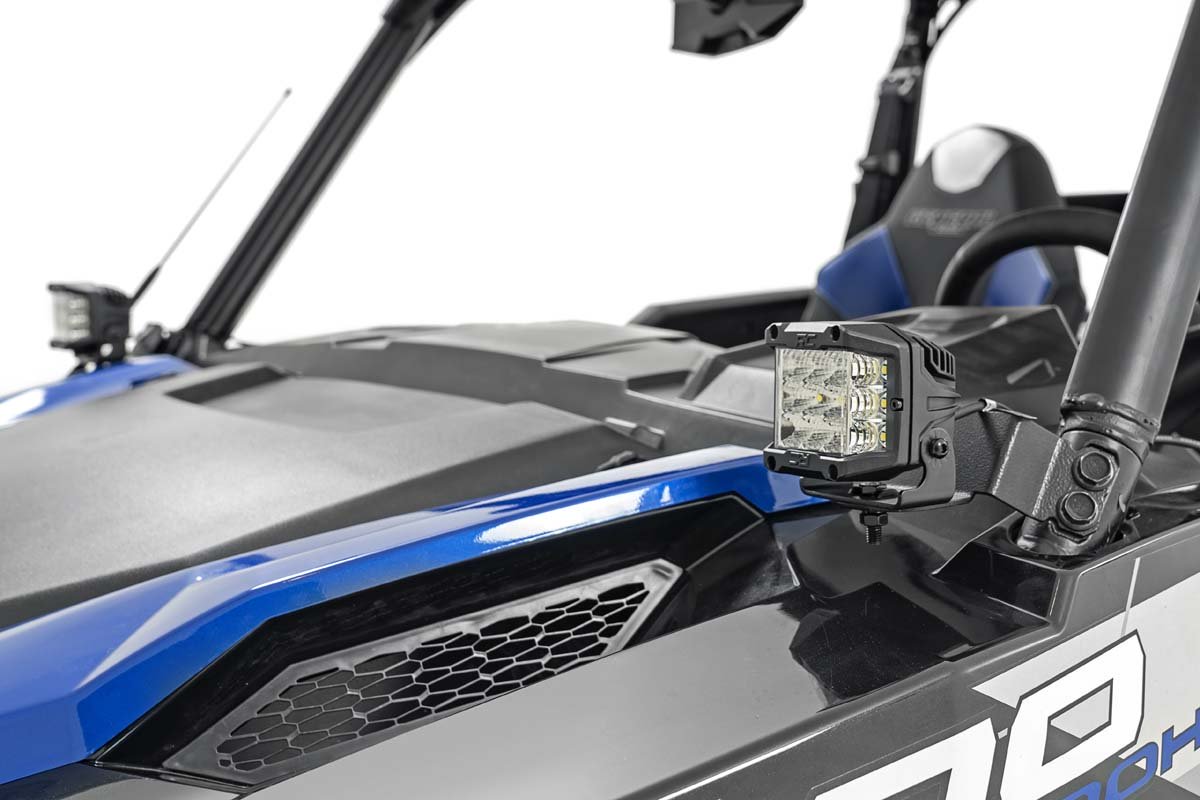 Polaris Dual LED Cube Kit Black Series 16-20 General Rough Country