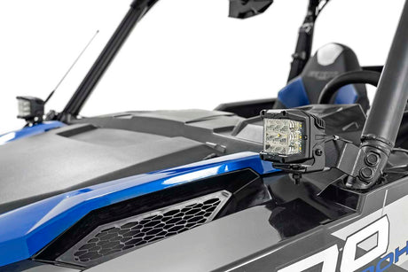 Polaris Dual LED Cube Kit Black Series 16-20 General Rough Country