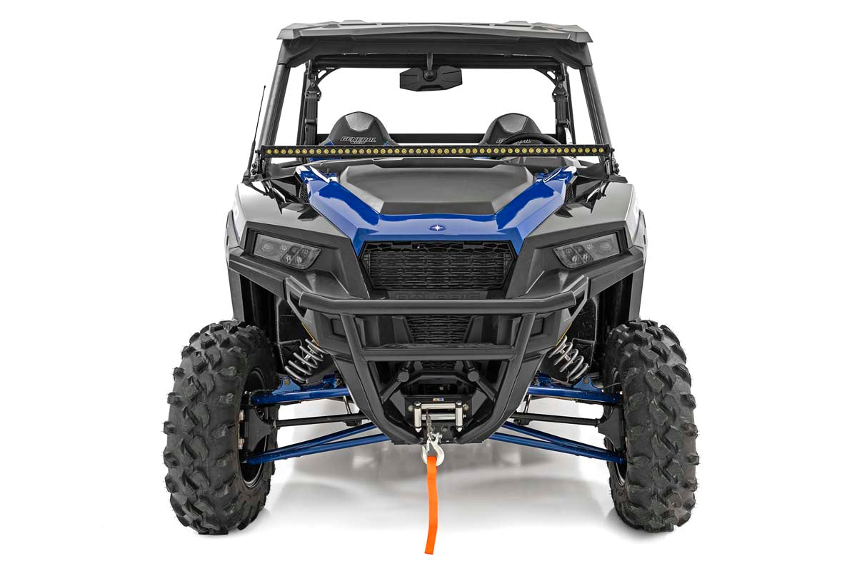 Polaris 50-Inch Single-Row Lower Windshield LED Kit Black Series 19-20 General Rough Country