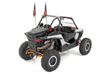 Polaris LED Whip Light Roll Cage Mounting Kit w/ LED Light Whips RZR 1000XP Turbo Rough Country