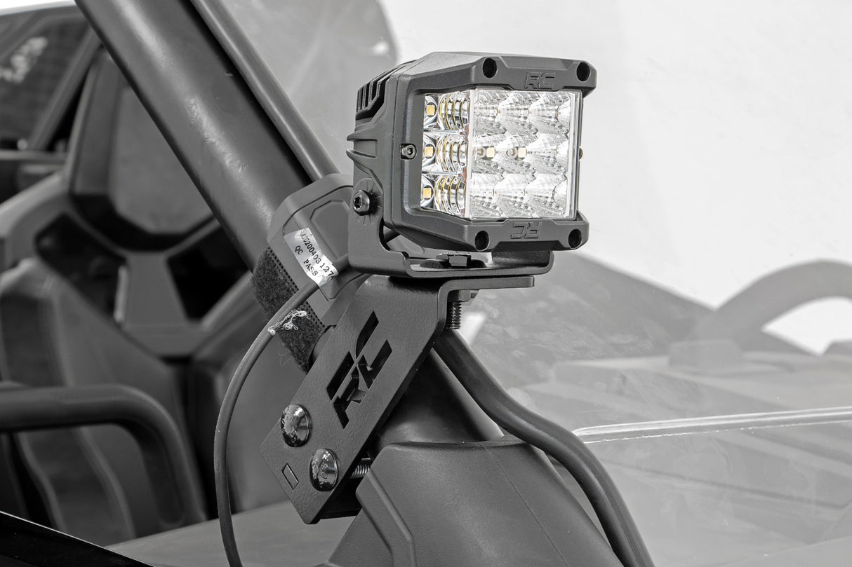 Polaris Dual LED Cube Kit w/Black Series Spot LED's 20-21 Polaris RZR PRO XP Rough Country