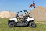 Polaris LED Whip Light Bed Mount Kit w/LED Whip Lights 12-20 Polaris RZR 170 EFI Rough Country