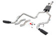 Dual Cat-Back Exhaust System w/Black Tips 09-20 Toyota Tundra V8-4.6L, 5.7L Rough Country