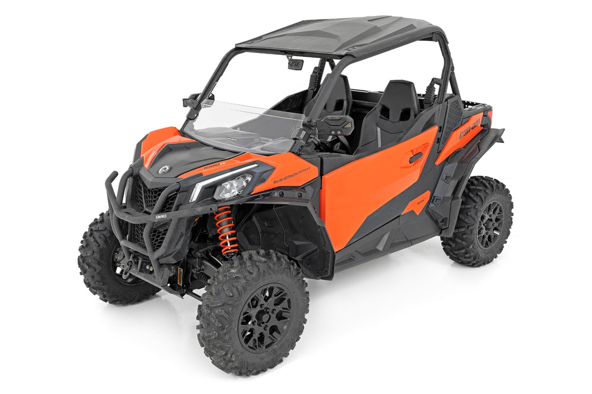 Half Windshield Scratch Resistant Can-Am Maverick Sport Rough Country