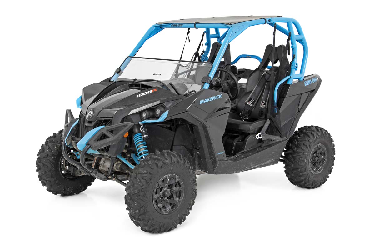 Half Windshield Scratch Resistant 14-18 Can-Am Maverick Max/15-17 Maverick Turbo Rough Country