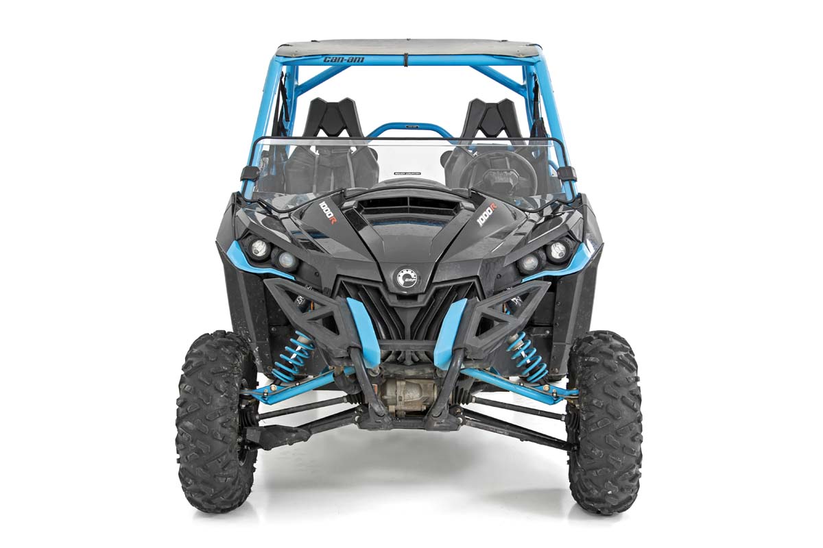 Half Windshield Scratch Resistant 14-18 Can-Am Maverick Max/15-17 Maverick Turbo Rough Country