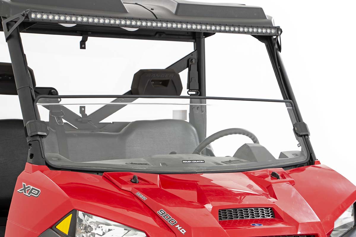 Polaris Scratch Resistant Half Windshield 13-20 Ranger 900/900XP/1000/1000XP Rough Country