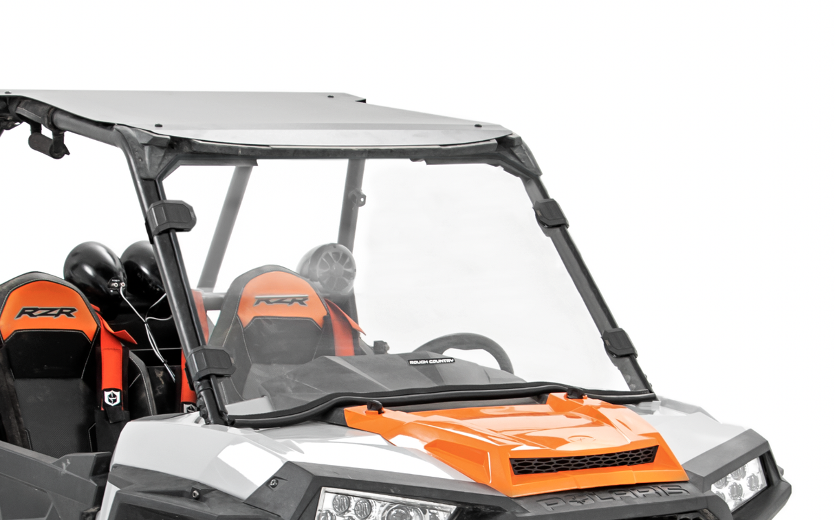 Polaris RZR Scratch Resistant Full Windshield For 2014-Pres Polaris Rzr 1000/900 Rough Country