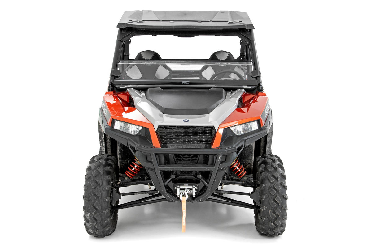 Half Windshield Scratch Resistant 20-22 Polaris General XP 1000/General XP 4 1000 Rough Country