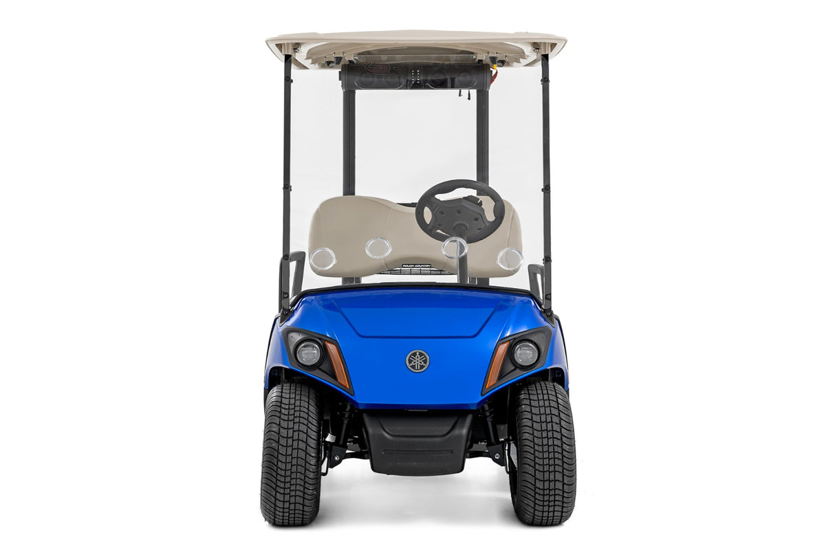 Vented Full Windshield Scratch Resistant Yamaha Drive2 Golf Cart (2022) Rough Country