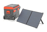 50L Portable Refrigerator/Freezer w/Solar Panel Rechargeable 12 Volt/AC 110 Rough Country