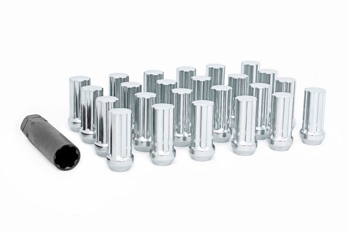 M12X1.5 Wheel Installation Kit w/Chrome Lug Nuts and Socket Key Rough Country