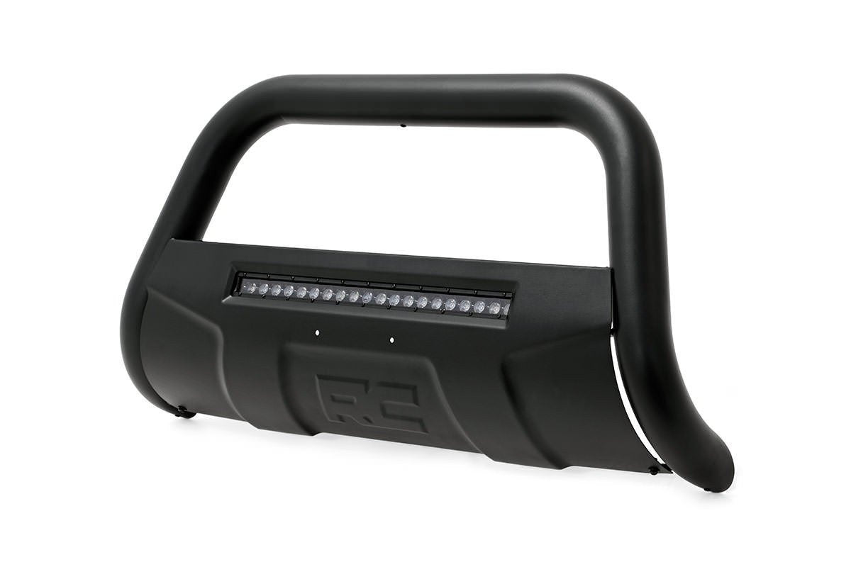 Nissan 05-19 Frontier Bull Bar w/LED Light Bar Black Rough Country