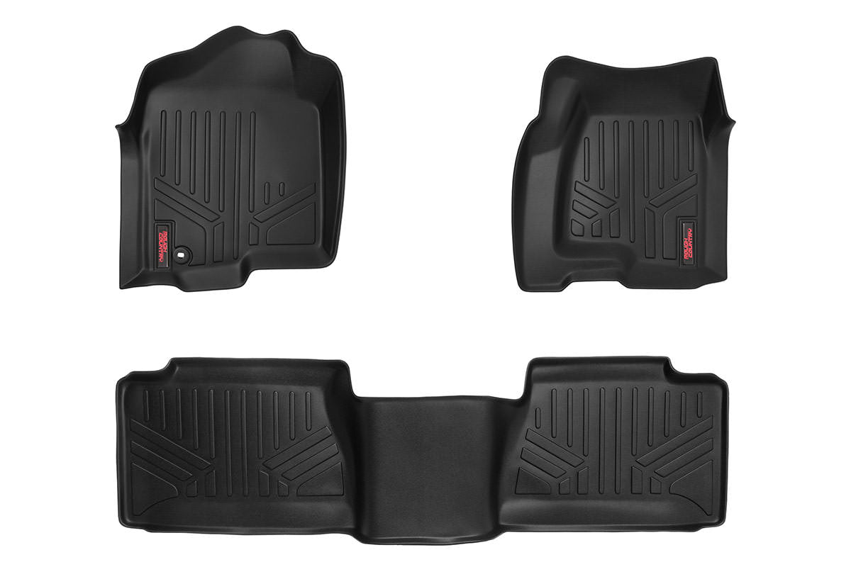 Heavy Duty Floor Mats Front/Rear-99-06 Silverado/Sierra Ext. Cab Rough Country