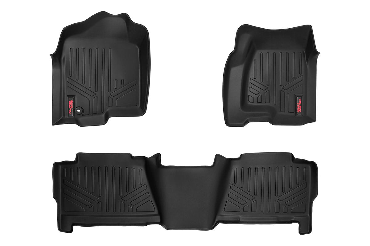 Heavy Duty Floor Mats Front/Rear-99-06 Silverado/Sierra Crew Cab Rough Country