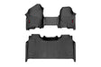 Heavy Duty Floor Mats Front/Rear-19-20 RAM 1500 Crew Cab Half Console w/Rear Under Seat Storage Rough Country