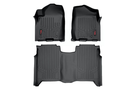 Heavy Duty Floor Mats (Front/Rear 04-15 Nissan Titan Crew Cab) Rough Country