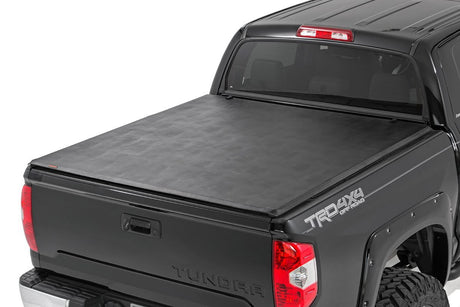 Tundra Soft Tri-Fold Bed Cover 14-23 Tundra 5 Foot 5 Inch Bed w/o Cargo Mgmt Rough Country