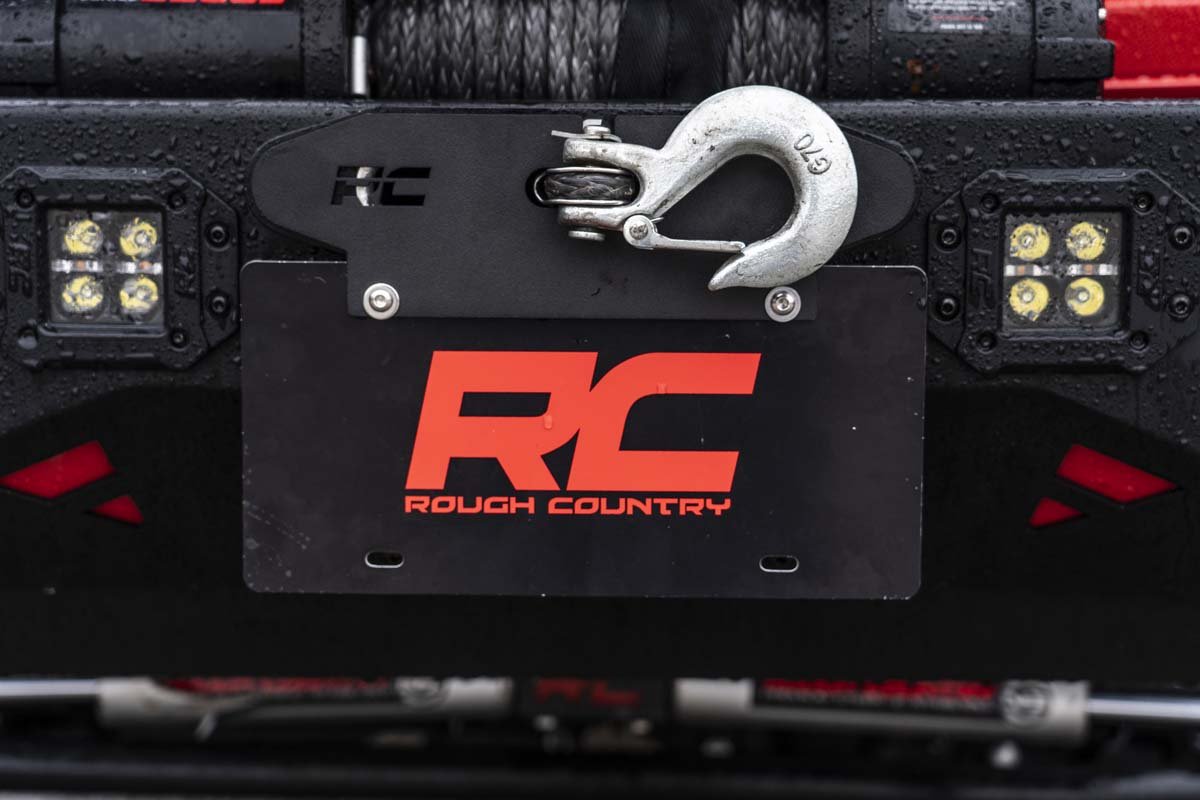 Quick Release Hawse Fairlead License Plate Mount Rough Country