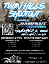 Twin Hills Shootout - Hill Climb / Knockout Entry
